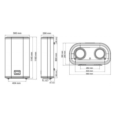 Бойлер Arti WH Flat M Dry 100L/2