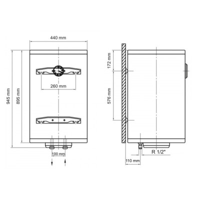 Бойлер Arti WHV Dry 100L/2