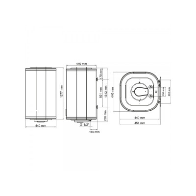 Бойлер Arti WH Cube Dry 150L/2