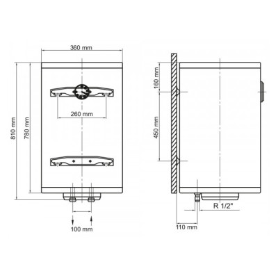 Бойлер Arti WHV Slim 50L/1