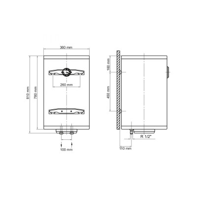 Бойлер Arti WHV Slim Dry 50L/2