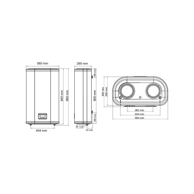 Бойлер Arti WH Flat M Dry 80L/2