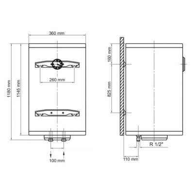 Бойлер Arti WHV Slim 80L/1